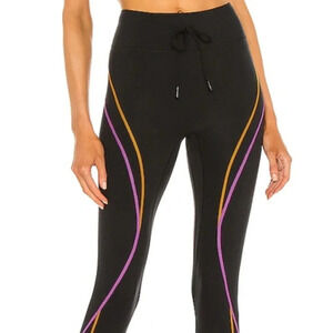All Access High Rise Legging with Drawstring in Black   Sz: M
